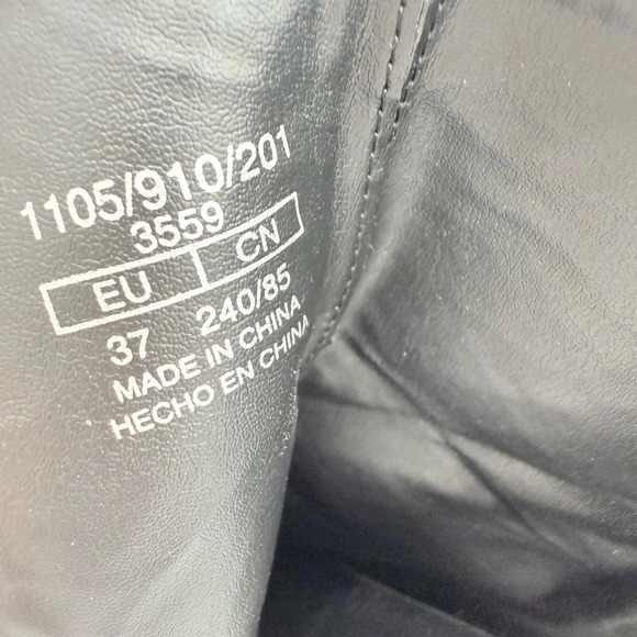 ZARA ANIMAL EMBOSSED WIDE HEELED ANKLE BOOTS 37/6.5 - Picture 6 of 8